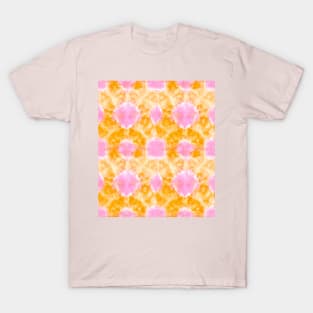 Orange and Pink Technicolor Tie-Dye T-Shirt